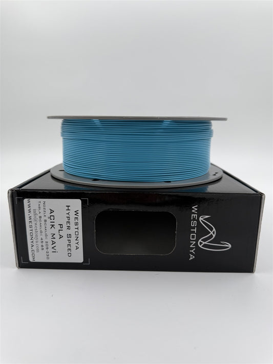 Westonya Hyper Speed PLA Açık Mavi makara detayı