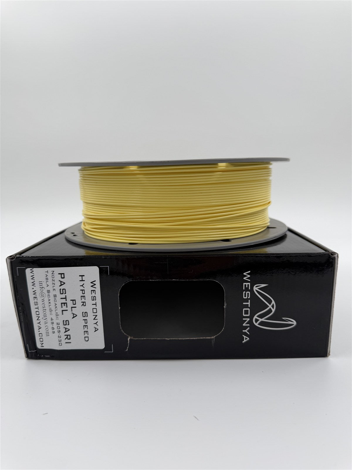 Westonya Hyper Speed PLA Pastel Sarı makara detayı
