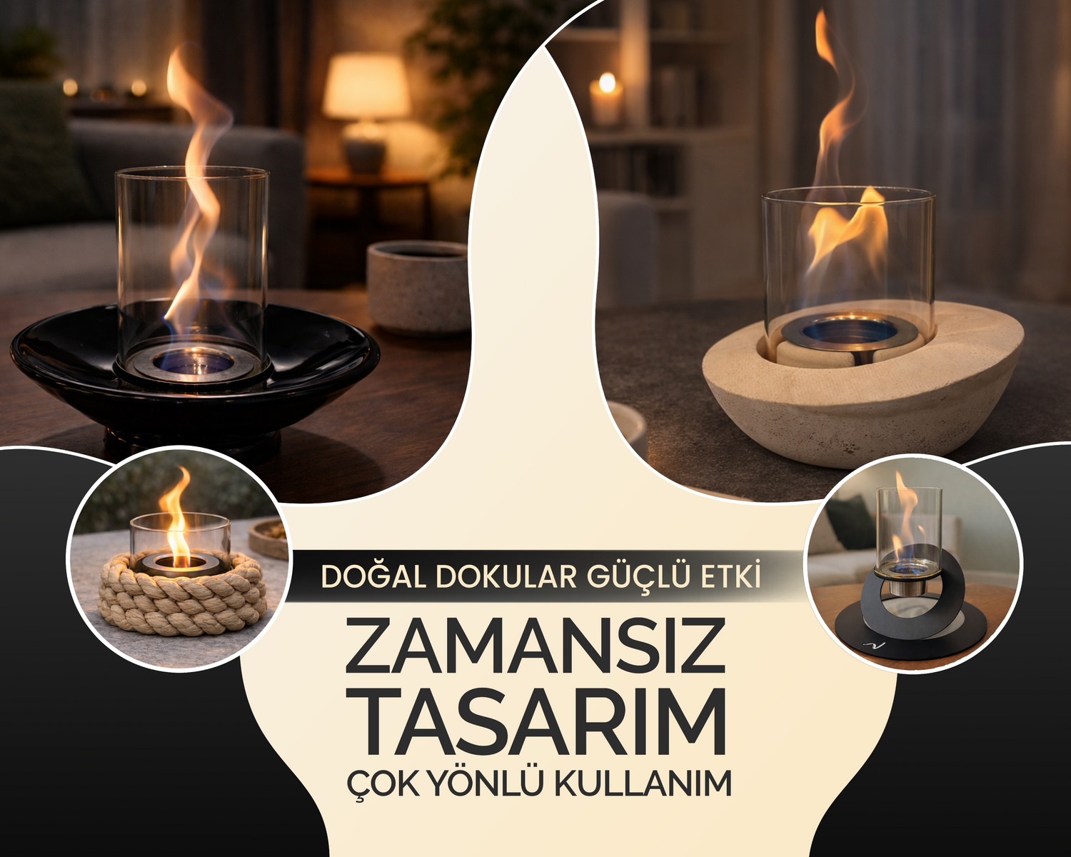 Masaüstü Şömineler