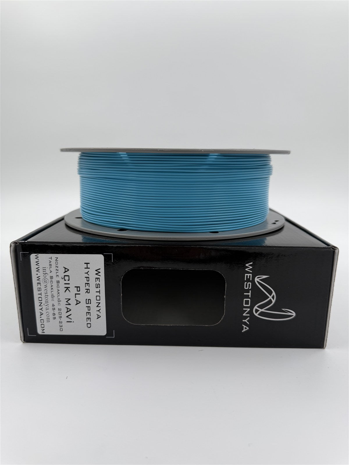Westonya Hyper Speed PLA Açık Mavi makara detayı