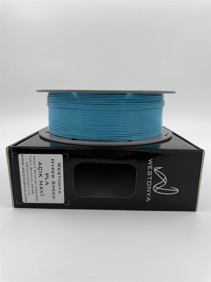Westonya Hyper Speed PLA Açık Mavi makara detayı