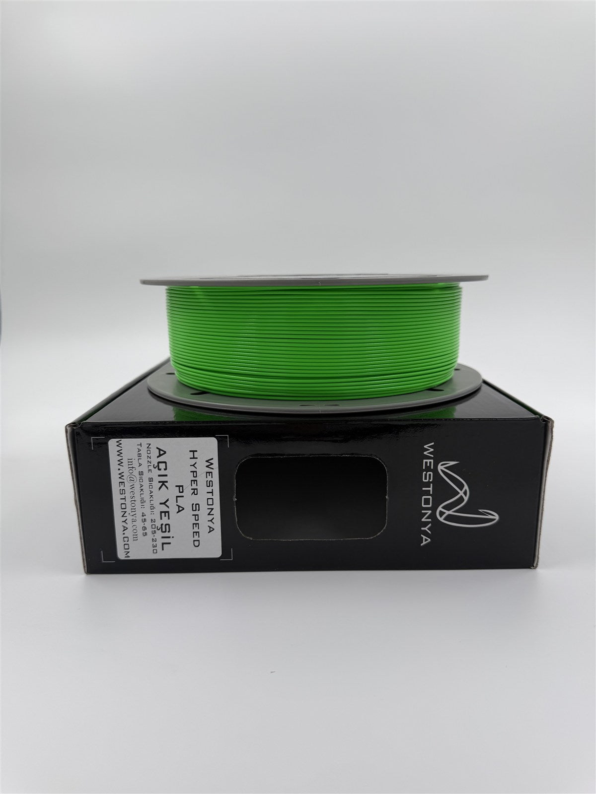 Westonya Hyper Speed PLA Açık Yeşil makara detayı