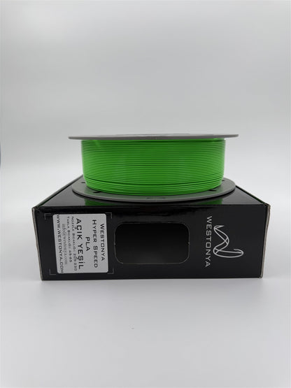 Westonya Hyper Speed PLA Açık Yeşil makara detayı