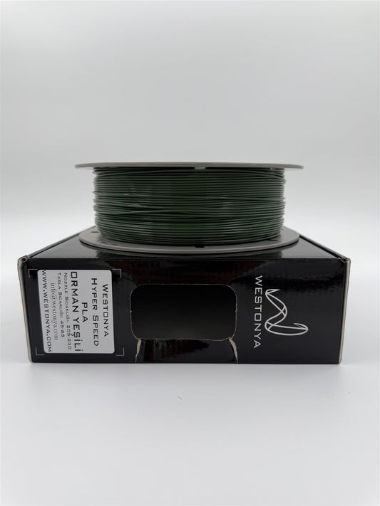 Westonya Hyper Speed PLA Orman Yeşili makara detayı