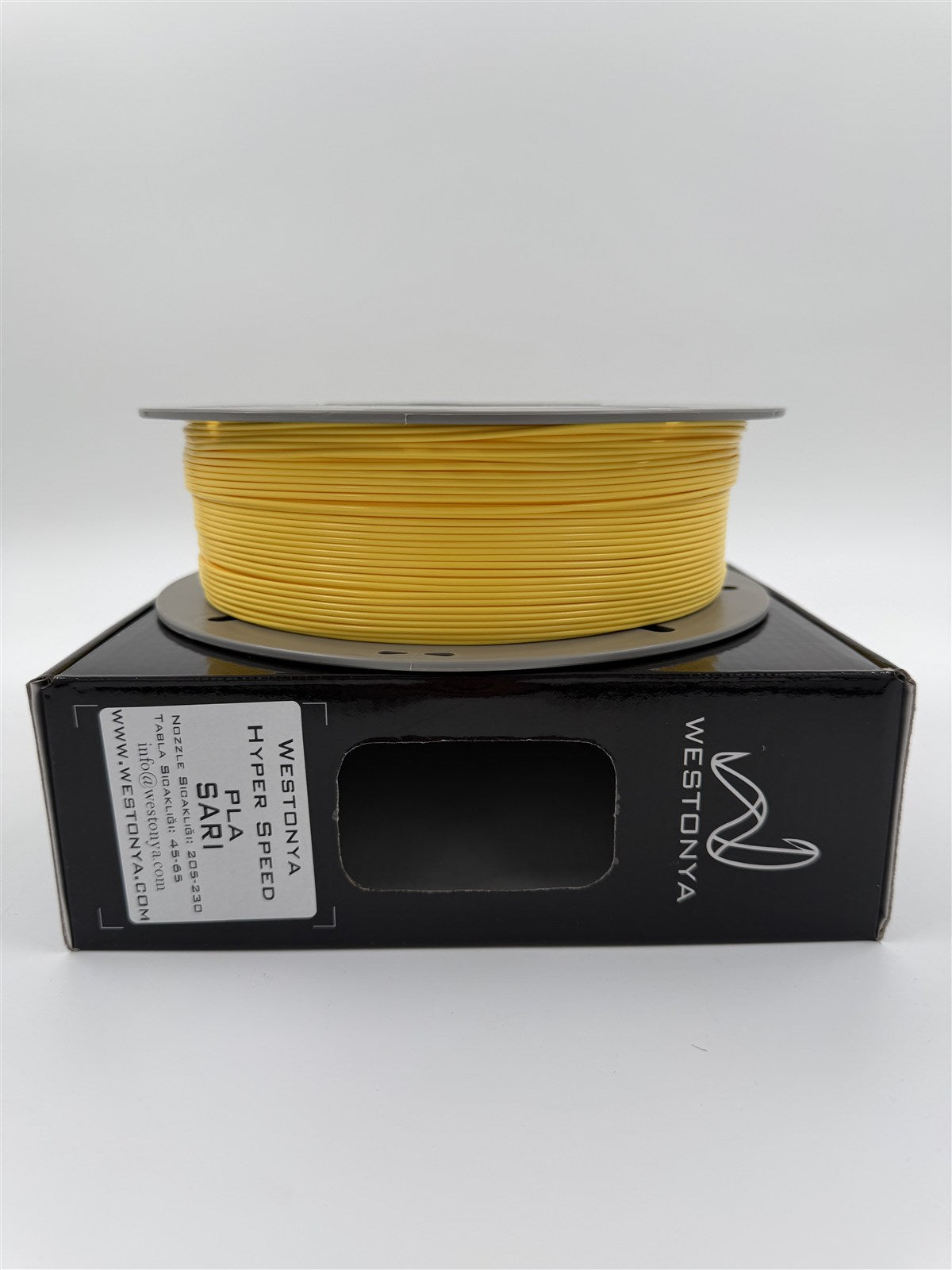 Westonya Hyper Speed PLA Sarı makara detayı