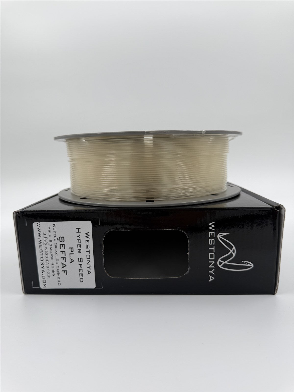 Westonya Hyper Speed PLA Şeffaf makara detayı