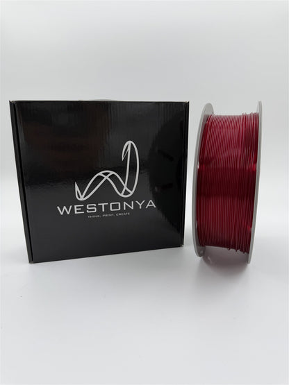 Westonya Hyper Speed PLA filament Şeffaf Kırmızı 1,75 mm 1 kg